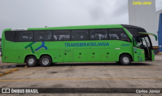 Transbrasiliana Transportes e Turismo 50901 na cidade de Goiânia, Goiás, Brasil, por Carlos Júnior. ID da foto: 11867142.