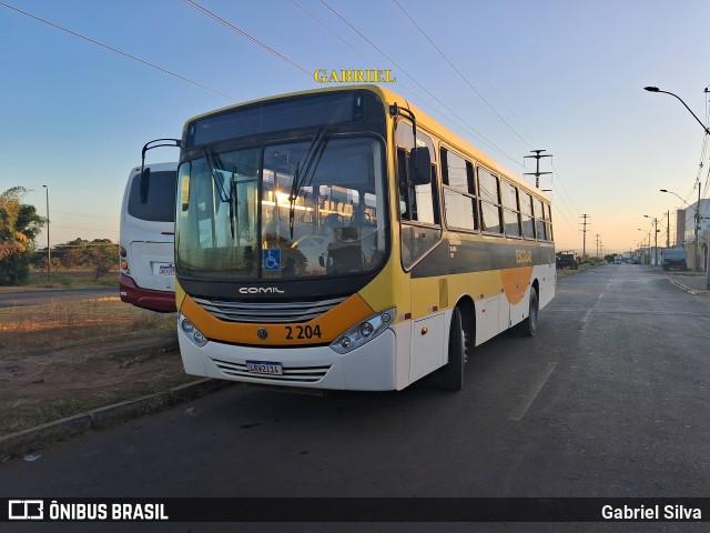 Ônibus Particulares 2 204 na cidade de Samambaia, Distrito Federal, Brasil, por Gabriel Silva. ID da foto: 11868054.