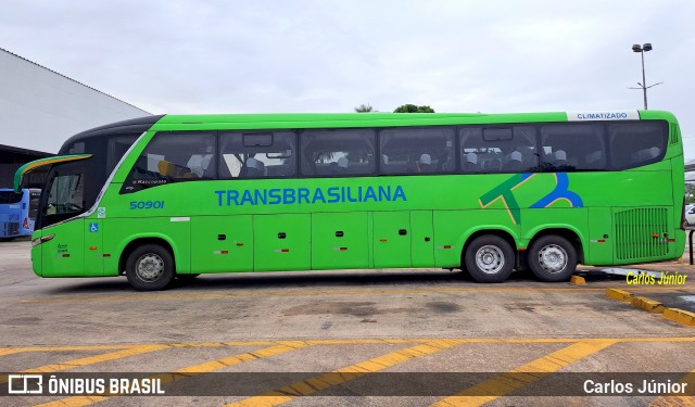 Transbrasiliana Transportes e Turismo 50901 na cidade de Goiânia, Goiás, Brasil, por Carlos Júnior. ID da foto: 11867140.