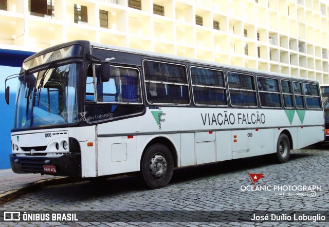 Viação Falcão 006 na cidade de Resende, Rio de Janeiro, Brasil, por José Duílio Lobuglio. ID da foto: 11867277.