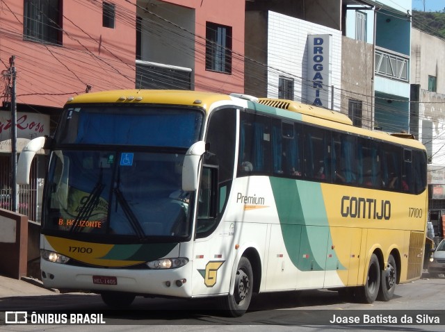 Empresa Gontijo de Transportes 17100 na cidade de Timóteo, Minas Gerais, Brasil, por Joase Batista da Silva. ID da foto: 11868552.