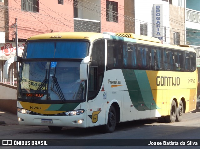 Empresa Gontijo de Transportes 14740 na cidade de Timóteo, Minas Gerais, Brasil, por Joase Batista da Silva. ID da foto: 11868527.