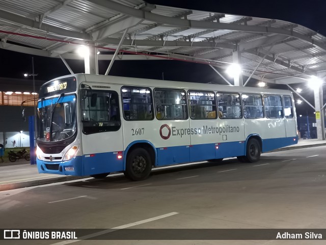 Expresso Metropolitano Transportes 2607 na cidade de Salvador, Bahia, Brasil, por Adham Silva. ID da foto: 11868120.