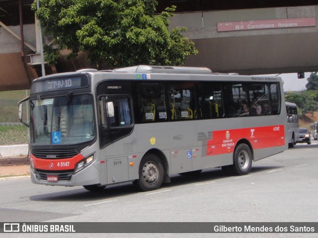 Allibus Transportes 4 5147 na cidade de São Paulo, São Paulo, Brasil, por Gilberto Mendes dos Santos. ID da foto: 11869386.