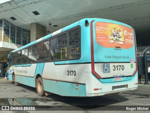 UTB - União Transporte Brasília 3170 na cidade de Brasília, Distrito Federal, Brasil, por Roger Michel. ID da foto: 11871109.