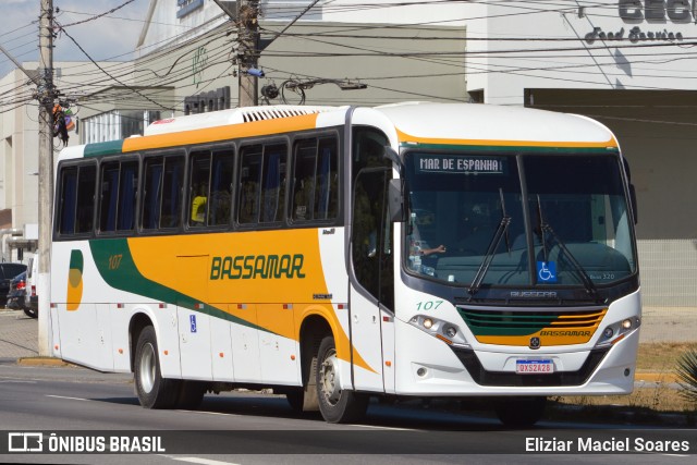 Viação Bassamar 107 na cidade de Juiz de Fora, Minas Gerais, Brasil, por Eliziar Maciel Soares. ID da foto: 11874497.
