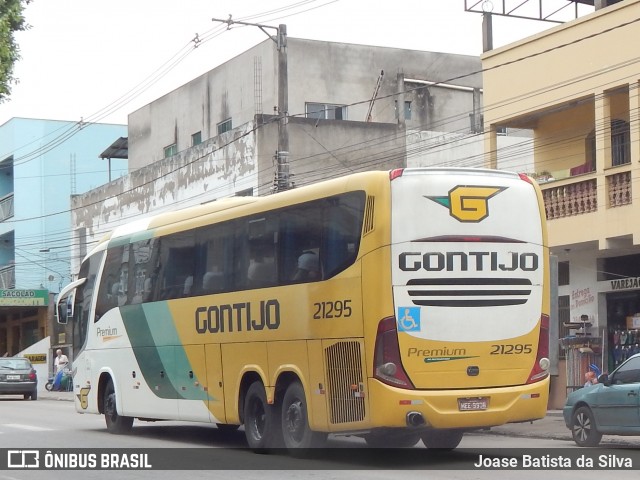 Empresa Gontijo de Transportes 21295 na cidade de Timóteo, Minas Gerais, Brasil, por Joase Batista da Silva. ID da foto: 11873359.