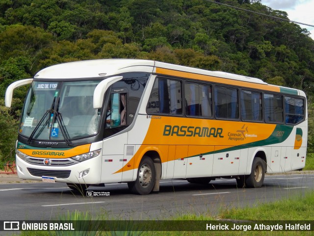 Viação Bassamar 207 na cidade de Juiz de Fora, Minas Gerais, Brasil, por Herick Jorge Athayde Halfeld. ID da foto: 11871995.