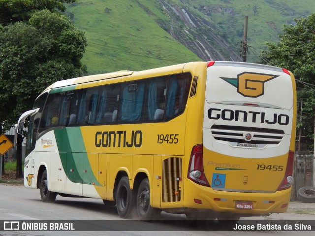 Empresa Gontijo de Transportes 19455 na cidade de Timóteo, Minas Gerais, Brasil, por Joase Batista da Silva. ID da foto: 11873607.