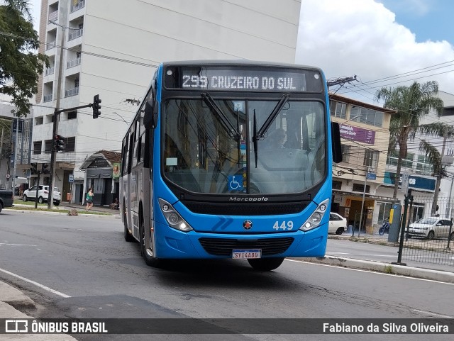 VSFL - Viação São Francisco 449 na cidade de Juiz de Fora, Minas Gerais, Brasil, por Fabiano da Silva Oliveira. ID da foto: 11875594.