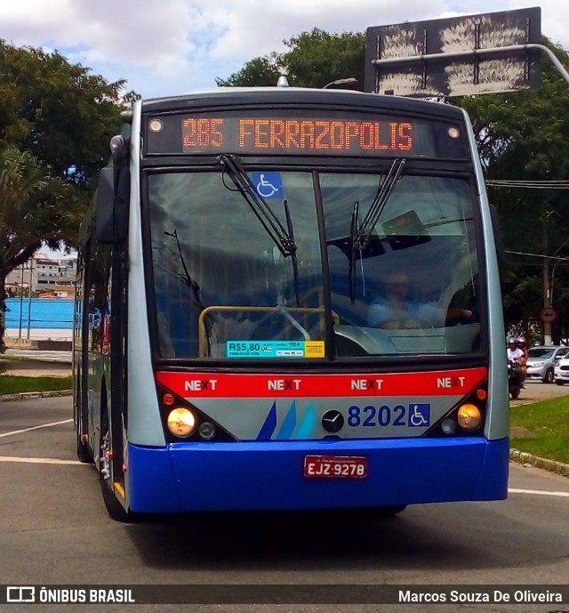 Next Mobilidade - ABC Sistema de Transporte 8202 na cidade de Santo André, São Paulo, Brasil, por Marcos Souza De Oliveira. ID da foto: 11877344.