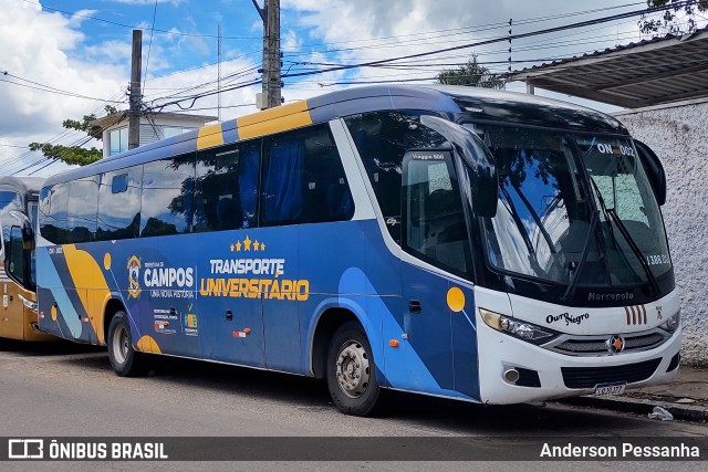 Ouro Negro Transportes e Turismo ON-002 na cidade de Campos dos Goytacazes, Rio de Janeiro, Brasil, por Anderson Pessanha. ID da foto: 11874597.