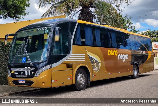 Ouro Negro Transportes e Turismo 5700 na cidade de Campos dos Goytacazes, Rio de Janeiro, Brasil, por Anderson Pessanha. ID da foto: 11874613.