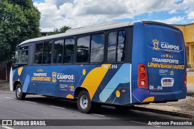 Ouro Negro Transportes e Turismo ON-014 na cidade de Campos dos Goytacazes, Rio de Janeiro, Brasil, por Anderson Pessanha. ID da foto: 11874578.