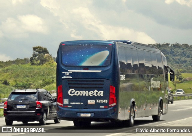 Viação Cometa 721545 na cidade de Araçariguama, São Paulo, Brasil, por Flavio Alberto Fernandes. ID da foto: 11875773.