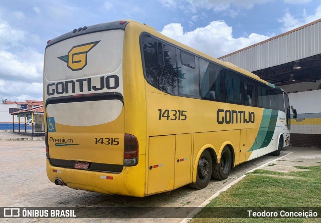 Empresa Gontijo de Transportes 14315 na cidade de Jeremoabo, Bahia, Brasil, por Teodoro Conceição. ID da foto: 11875001.