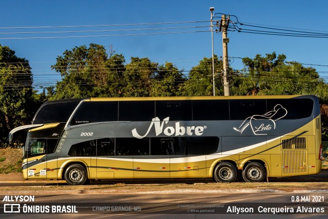 Nobre Transporte Turismo 2002 na cidade de Campo Grande, Mato Grosso do Sul, Brasil, por Allyson  Cerqueira Alvares. ID da foto: 11875626.