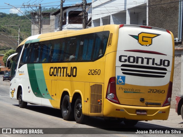 Empresa Gontijo de Transportes 21260 na cidade de Timóteo, Minas Gerais, Brasil, por Joase Batista da Silva. ID da foto: 11879888.