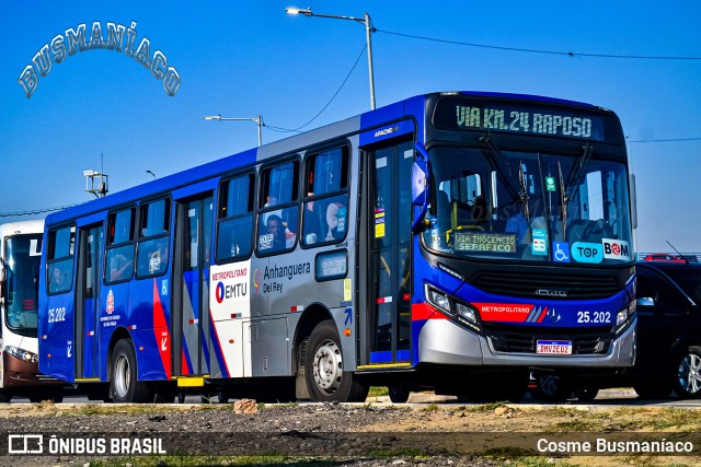 Del Rey Transportes 25.202 na cidade de Carapicuíba, São Paulo, Brasil, por Cosme Busmaníaco. ID da foto: 11879559.