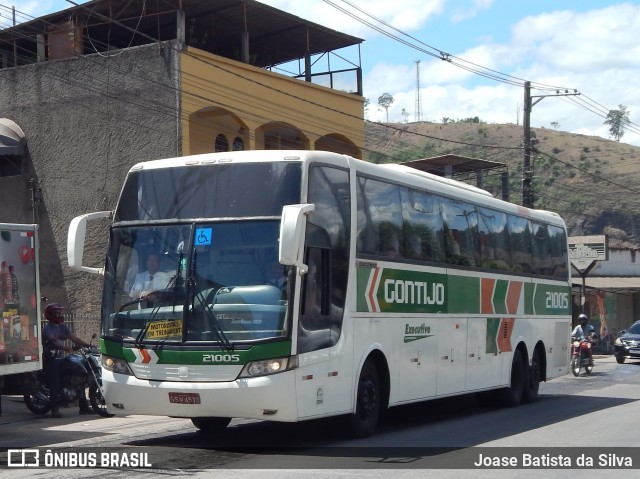 Empresa Gontijo de Transportes 21005 na cidade de Timóteo, Minas Gerais, Brasil, por Joase Batista da Silva. ID da foto: 11880049.