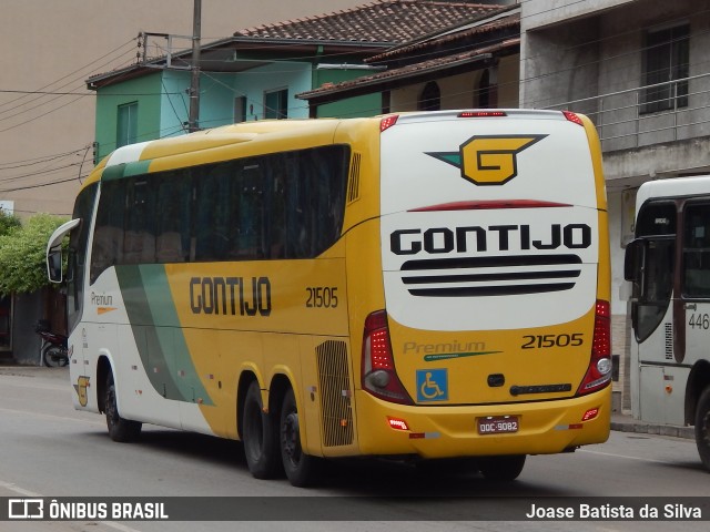 Empresa Gontijo de Transportes 21505 na cidade de Timóteo, Minas Gerais, Brasil, por Joase Batista da Silva. ID da foto: 11879800.