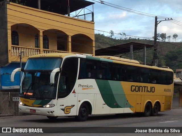 Empresa Gontijo de Transportes 16055 na cidade de Timóteo, Minas Gerais, Brasil, por Joase Batista da Silva. ID da foto: 11879878.