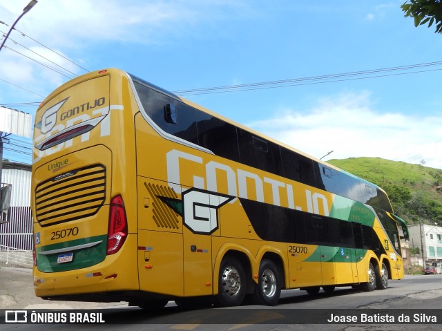 Empresa Gontijo de Transportes 25070 na cidade de Timóteo, Minas Gerais, Brasil, por Joase Batista da Silva. ID da foto: 11879986.