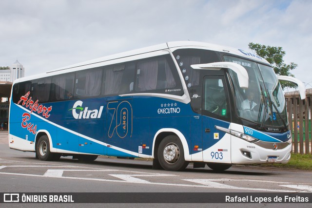 Citral Transporte e Turismo 903 na cidade de Porto Alegre, Rio Grande do Sul, Brasil, por Rafael Lopes de Freitas. ID da foto: 11880316.