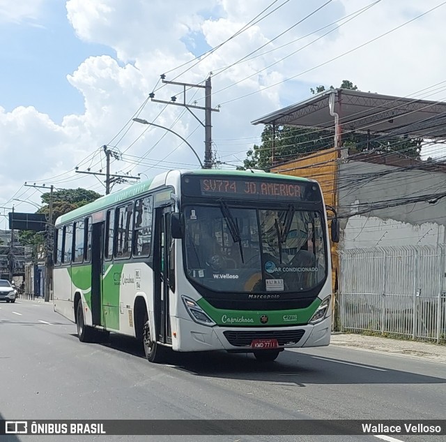 Caprichosa Auto Ônibus C27119 na cidade de Rio de Janeiro, Rio de Janeiro, Brasil, por Wallace Velloso. ID da foto: 11836228.