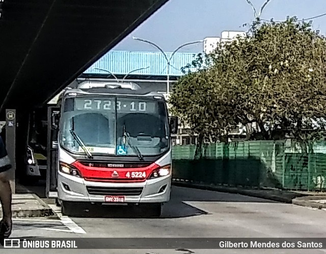 Allibus Transportes 4 5224 na cidade de São Paulo, São Paulo, Brasil, por Gilberto Mendes dos Santos. ID da foto: 11834739.