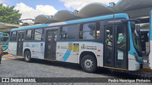 Maraponga Transportes 26415 na cidade de Fortaleza, Ceará, Brasil, por Pedro Henrique Pinheiro. ID da foto: 11883589.