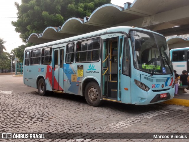 Maraponga Transportes 26307 na cidade de Fortaleza, Ceará, Brasil, por Marcos Vinícius. ID da foto: 11883560.