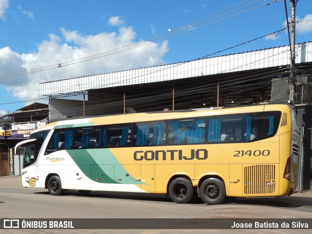 Empresa Gontijo de Transportes 21400 na cidade de Timóteo, Minas Gerais, Brasil, por Joase Batista da Silva. ID da foto: 11884550.