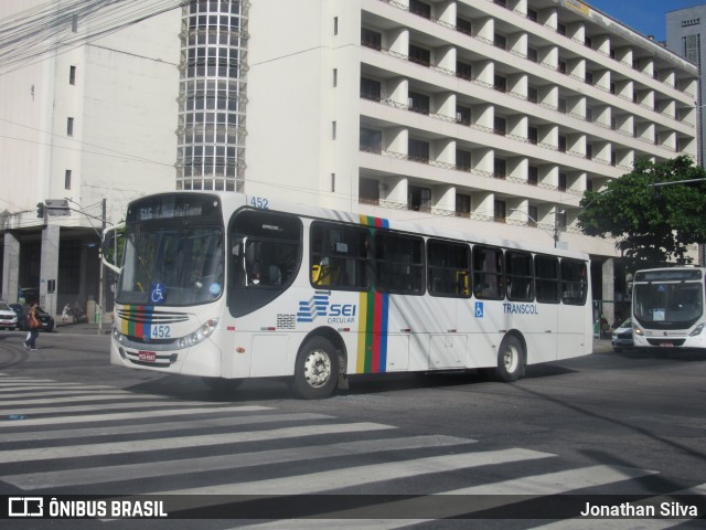 Transcol - Transportes Coletivos Ltda. 452 na cidade de Recife, Pernambuco, Brasil, por Jonathan Silva. ID da foto: 11884012.