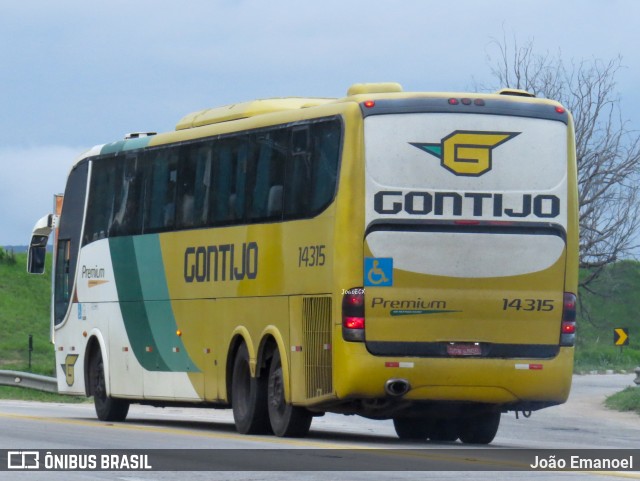 Empresa Gontijo de Transportes 14315 na cidade de Vitória da Conquista, Bahia, Brasil, por João Emanoel. ID da foto: 11888148.