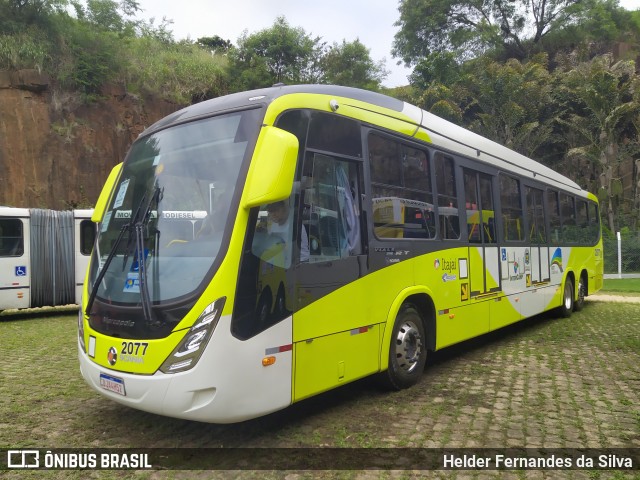 Itajaí Transportes Coletivos 2077 na cidade de Campinas, São Paulo, Brasil, por Helder Fernandes da Silva. ID da foto: 11886641.