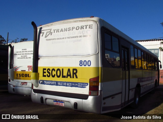 Transportes Vale do Aço 800 na cidade de Ipatinga, Minas Gerais, Brasil, por Joase Batista da Silva. ID da foto: 11887532.