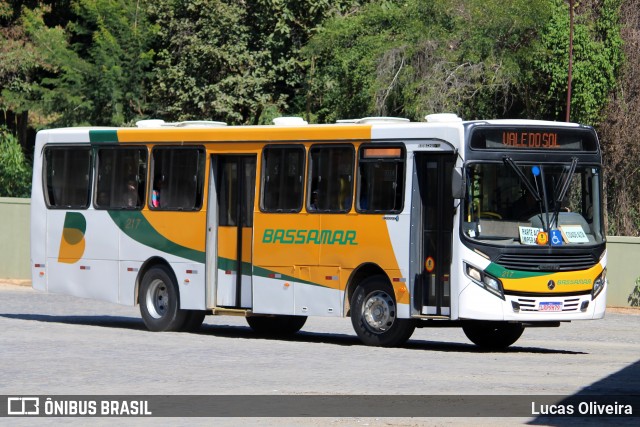 Viação Bassamar 217 na cidade de Leopoldina, Minas Gerais, Brasil, por Lucas Oliveira. ID da foto: 11886853.