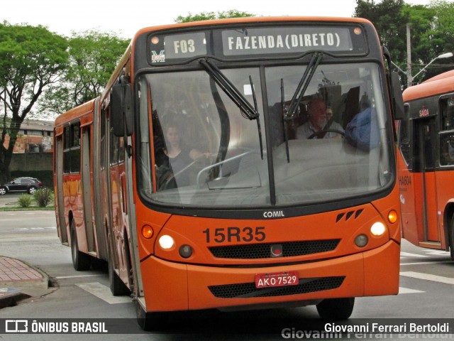 Leblon Transporte de Passageiros 15R35 na cidade de Curitiba, Paraná, Brasil, por Giovanni Ferrari Bertoldi. ID da foto: 11891003.