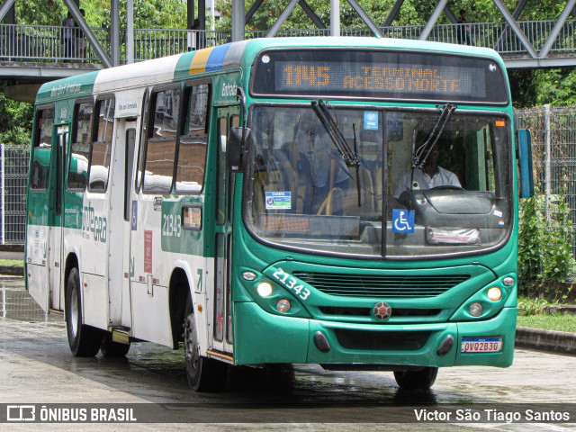 OT Trans - Ótima Salvador Transportes 21343 na cidade de Salvador, Bahia, Brasil, por Victor São Tiago Santos. ID da foto: 11889437.