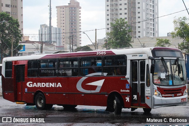 Expresso Gardenia 3505 na cidade de Pouso Alegre, Minas Gerais, Brasil, por Mateus C. Barbosa. ID da foto: 11893116.