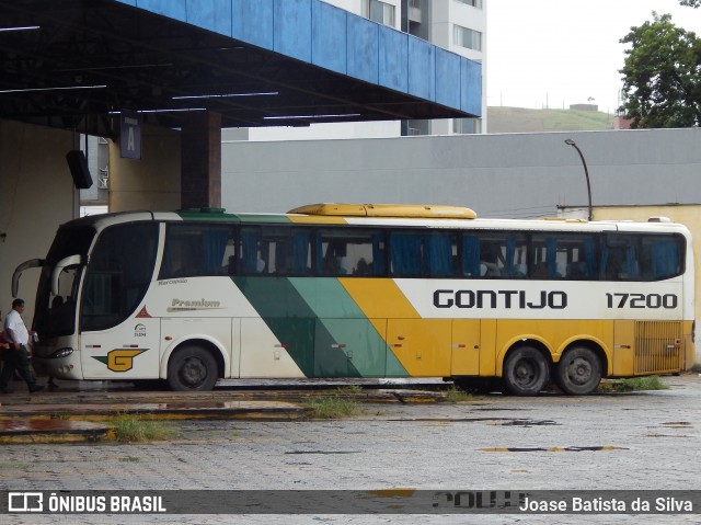 Empresa Gontijo de Transportes 17200 na cidade de Coronel Fabriciano, Minas Gerais, Brasil, por Joase Batista da Silva. ID da foto: 11892813.