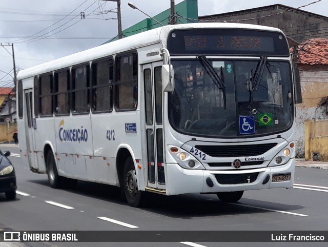 Empresa de Transportes Nossa Senhora da Conceição 4212 na cidade de Natal, Rio Grande do Norte, Brasil, por Luiz Francisco. ID da foto: 11891618.