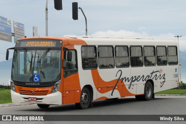 Auto Viação Imperatriz 1340 na cidade de Florianópolis, Santa Catarina, Brasil, por Windy Silva. ID da foto: 11894660.