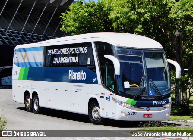 Planalto Transportes 3201 na cidade de Florianópolis, Santa Catarina, Brasil, por João Antonio Müller Muller. ID da foto: 11896158.