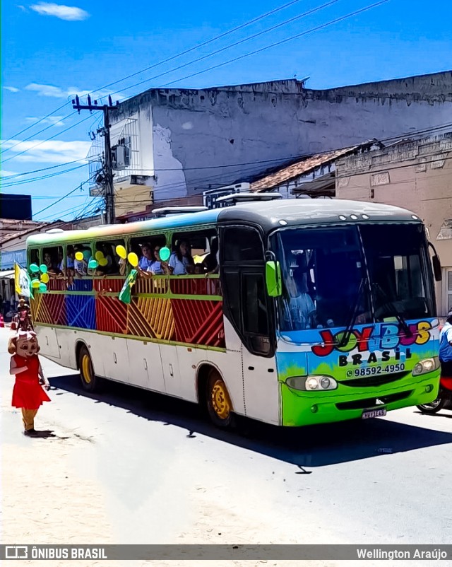 Joybus Brasil - Trenzinho Lizana 1E45 na cidade de Capistrano, Ceará, Brasil, por Wellington Araújo. ID da foto: 11895451.