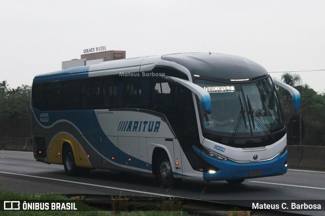 Aritur Transporte e Turismo 11000 na cidade de Guaratinguetá, São Paulo, Brasil, por Mateus C. Barbosa. ID da foto: 11895067.