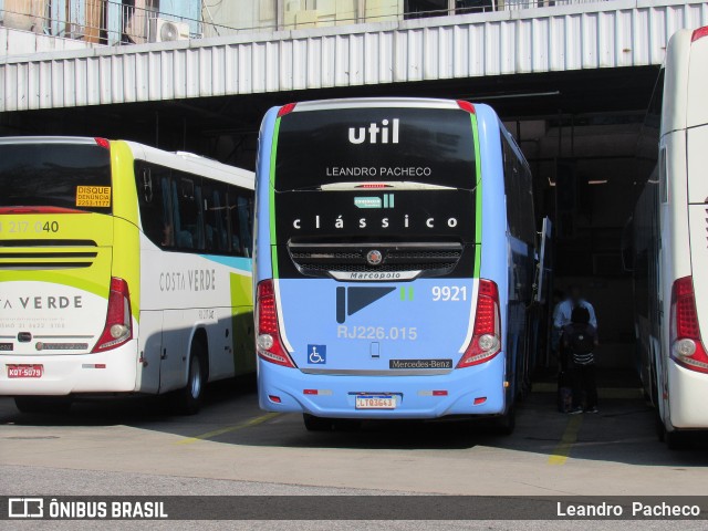UTIL - União Transporte Interestadual de Luxo 9921 na cidade de Niterói, Rio de Janeiro, Brasil, por Leandro  Pacheco. ID da foto: 11895804.