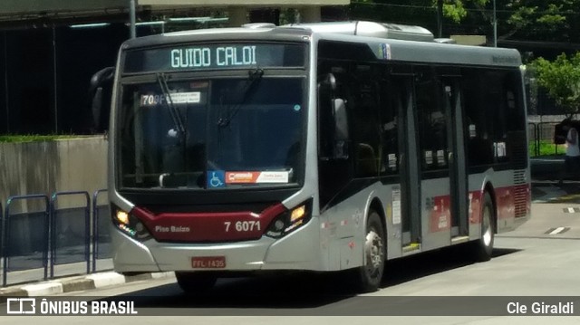 Viação Gatusa Transportes Urbanos 7 6071 na cidade de São Paulo, São Paulo, Brasil, por Cle Giraldi. ID da foto: 11897950.