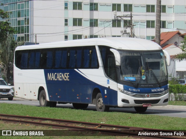 Rápido Macaense RJ 150.018 na cidade de Macaé, Rio de Janeiro, Brasil, por Anderson Sousa Feijó. ID da foto: 11897991.